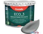 Краска Finntella Eco 3 Wash and Clean Tiina F-08-1-3-LG107 2.7 л (темно-серый)