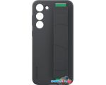 Чехол для телефона Samsung Silicone Grip Case S23+ (черный)