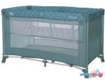 Манеж-кровать Lorelli Torino 2 Layers 2022 (арктический зеленый, цветочный)