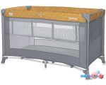 Манеж-кровать Lorelli Torino 2 Layers 2022 (лимонное карри, цветочный)