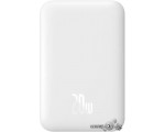 Внешний аккумулятор Baseus Magnetic Wireless PPCX020002 6000mAh (белый)