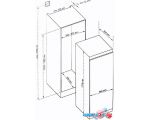 Однокамерный холодильник Scandilux RBI 524 EZ