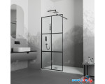 Душевая стенка RGW WA-011B 35101190-84 90 (черный/прозрачное стекло)