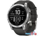 Умные часы Garmin Fenix 7 Solar 47 мм (серебристый/графитовый)