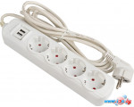 Удлинитель EKF PROxima Эксперт UBA16-2USB-4-03i (3 м, белый)