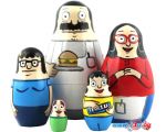 Развивающая игра Брестская Фабрика Сувениров С персонажами мультсериала Bobs Burgers (набор 5 шт)