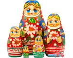 Развивающая игра Брестская Фабрика Сувениров Девушка с ромашками и васильками в белорусском костюме (набор 5)