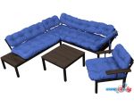 Набор садовой мебели M-Group Дачный 12180610 (синяя подушка)