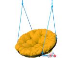 Подвесное кресло M-Group Папасан 12039911 (желтая подушка)