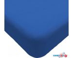 Постельное белье Luxsonia Трикотаж на резинке 180x200 Мр0010-20 (синий)