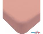 Постельное белье Luxsonia Трикотаж на резинке 140x200 Мр0010-5 (розовый)