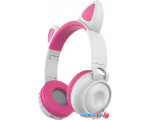 Наушники QUMO Party Cat 32305 (белый/розовый)