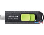 USB Flash ADATA UC300 256GB (черный/зеленый)