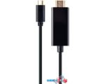 Кабель Cablexpert A-CM-HDMIM-01 USB Type-C - HDMI (2 м, черный)