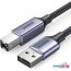 Кабель Ugreen US369 90560 USB Type-A - USB Type-B (5 м, черный) в Гомеле фото 4