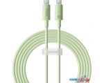 Кабель Baseus Habitat Series Fast Charging Cable 100W USB Type-C - USB Type-C (2 м, зеленый)