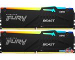 Оперативная память Kingston FURY Beast RGB 2x16ГБ DDR5 6800МГц KF568C34BBEAK2-32