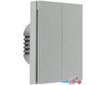 Выключатель Aqara Smart Wall Switch H1 двухклавишный c нейтралью (серый)