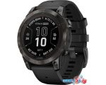 Умные часы Garmin Fenix 7 Pro Sapphire Solar (карбоново-серый титан/черный)