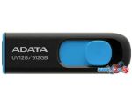 USB Flash ADATA DashDrive UV128 512GB (черный/синий)