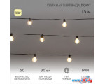 Новогодняя гирлянда Neon-Night Уличная Лофт 15 м 331-359 (теплый белый)