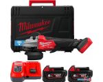 Угловая шлифмашина Milwaukee M18 Fuel One-Key M18FSAGSVO125X-502X 4933493553 (с 2-мя АКБ 5 Ач, кейс)