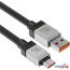 Кабель Baseus CoolPlay Series USB Type-A - USB Type-C 662802353A (2 м, черный) в Минске фото 2