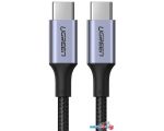 Кабель Ugreen US316 70428 USB Type-C - USB Type-C (1.5 м, черный)