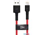 Кабель ZMI AL805 USB Type-A - Lightning (1 м, красный)