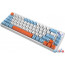 Клавиатура Cyberlynx ZA68 White Blue Orange (TNT Yellow) в Гомеле фото 3