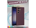 Чехол для телефона Bingo Gold Line для Samsung Galaxy S24 Ultra (бордовый)