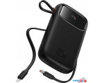 Внешний аккумулятор Baseus Qpow2 Dual-Cable Digital Display Fast Charge Power Bank 22.5W 10000mAh (черный)