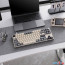 Клавиатура Royal Kludge R87 Pro RGB Half Grey (RK Cream) в Могилёве фото 2