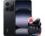 Телефон Xiaomi Redmi Note 14 6GB/128GB международная версия (черный) + наушники Xiaomi Redmi Buds 6 Lite (черный) по акции