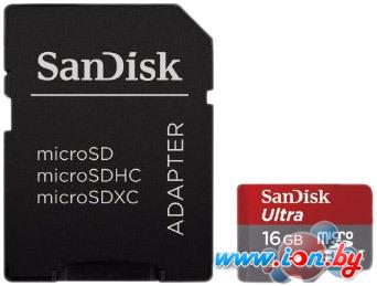 Карта памяти SanDisk Ultra microSDHC UHS-I U1 Class 10 16GB (SDSDQUAN-016G-G4A) в Могилёве