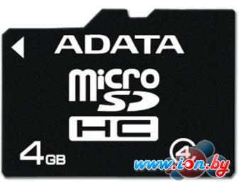 Карта памяти A-Data microSDHC (Class 4) 4GB (AUSDH4GCL4-R) в Могилёве