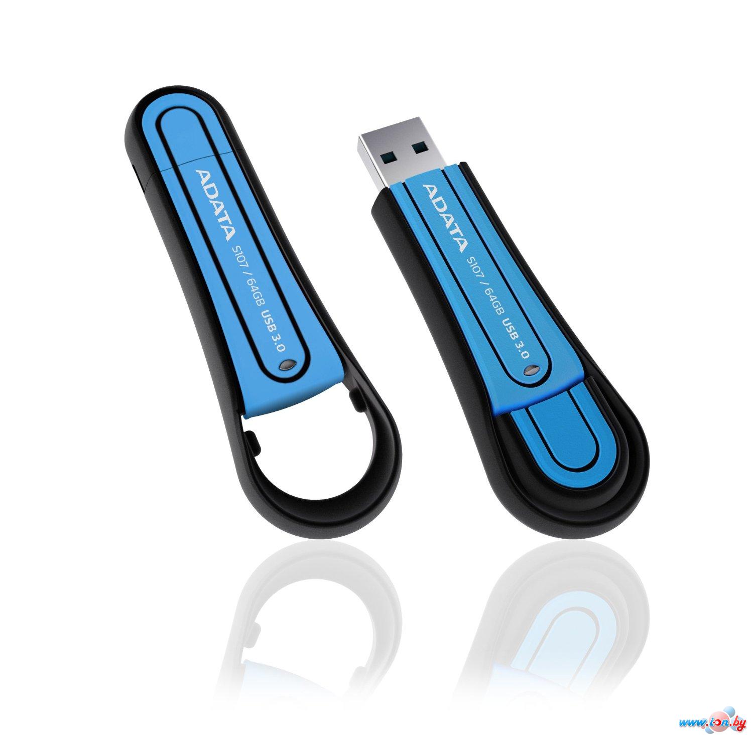 USB Flash A-Data S107 32Gb Blue (AS107-32G-RBL) в Могилёве
