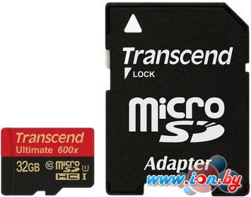 Карта памяти Transcend microSDHC UHS-I U1 Class 10 600x Ultimate 32GB (TS32GUSDHC10U1) в Гомеле