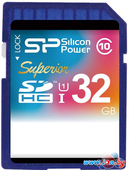 Карта памяти Silicon-Power SDHC Superior UHS-1 (Class 10) 32 GB (SP032GBSDHCU1V10) в Могилёве