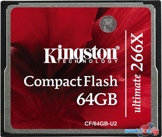 Карта памяти Kingston CompactFlash Ultimate 266X 64Gb (CF/64GB-U2) в Могилёве