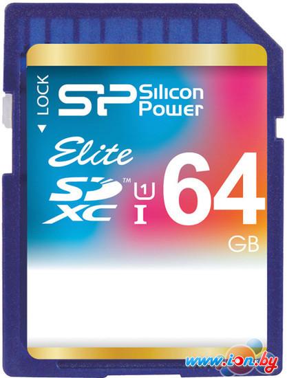Карта памяти Silicon-Power SDXC Elite UHS-1 (Class 10) 64 GB (SP064GBSDXAU1V10) в Витебске