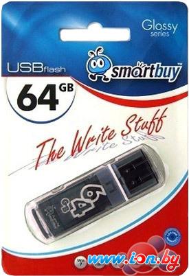 USB Flash SmartBuy Glossy series Black 64GB (SB64GBGS-K) в Могилёве