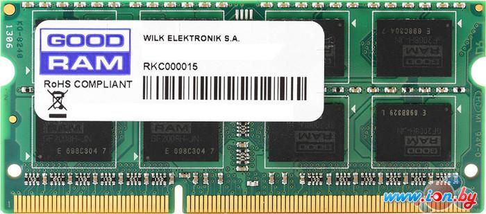 Оперативная память GOODRAM 8GB DDR3 SO-DIMM PC3-12800 (GR1600S3V64L11/8G) в Могилёве