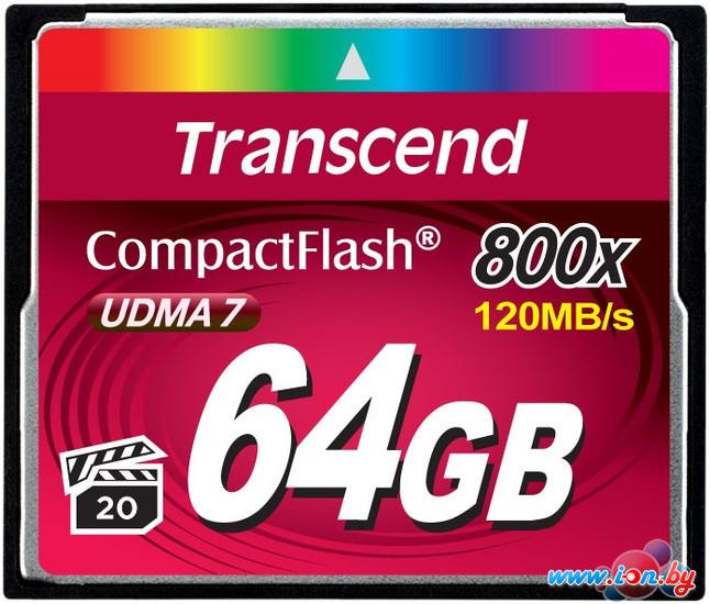 Карта памяти Transcend 800x CompactFlash Premium 64GB (TS64GCF800) в Могилёве