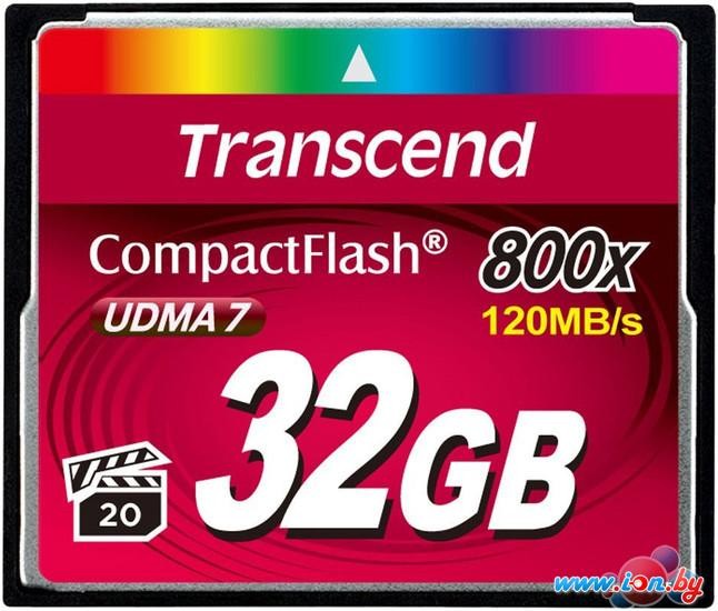 Карта памяти Transcend 800x CompactFlash Premium 32GB (TS32GCF800) в Витебске