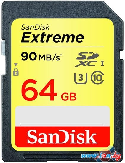 Карта памяти SanDisk Extreme SDXC Class 10 64GB [SDSDXNE-064G-GNCIN] в Могилёве