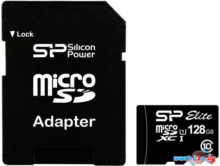 Карта памяти Silicon-Power microSDXC Elite UHS-1 (Class 10) 128GB (SP128GBSTXBU1V10SP) в Витебске