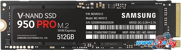 SSD Samsung 950 Pro 512GB (MZ-V5P512BW) в Могилёве