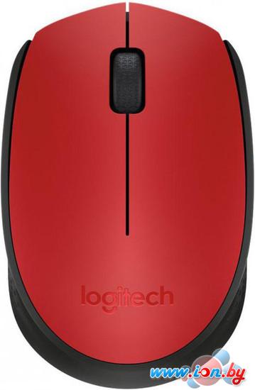 Мышь Logitech M171 Wireless Mouse красный/черный [910-004641] в Могилёве
