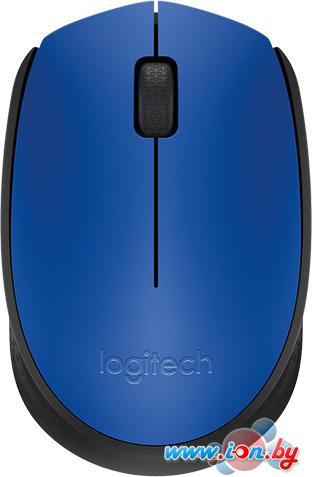 Мышь Logitech M171 Wireless Mouse синий/черный [910-004640] в Могилёве